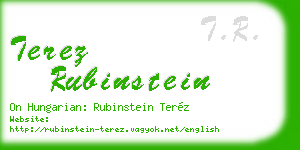 terez rubinstein business card