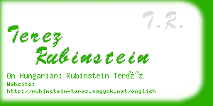 terez rubinstein business card